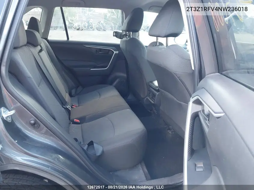2022 TOYOTA RAV 4 VIN 2T3Z1RFV4NW236018 — фото 8