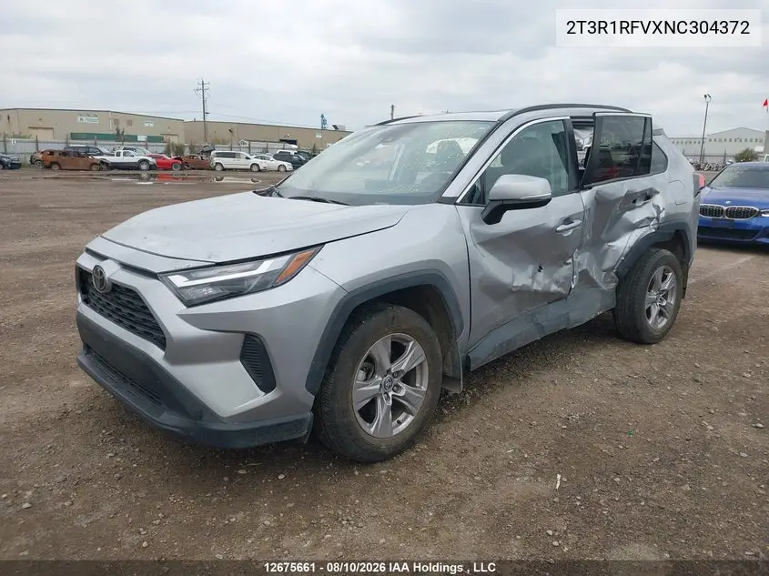 2022 TOYOTA RAV 4 VIN 2T3R1RFVXNC304372 — фото 2