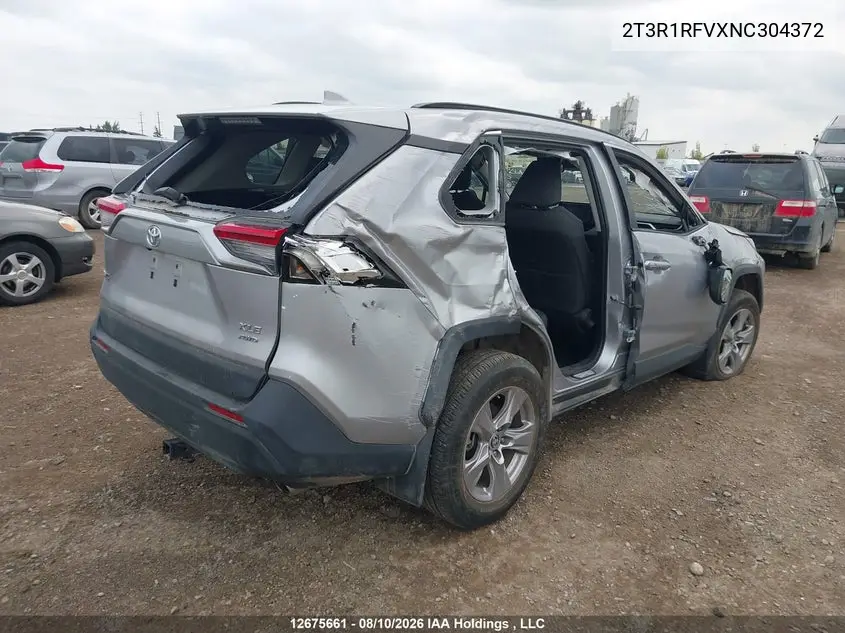 2022 TOYOTA RAV 4 VIN 2T3R1RFVXNC304372 — фото 4