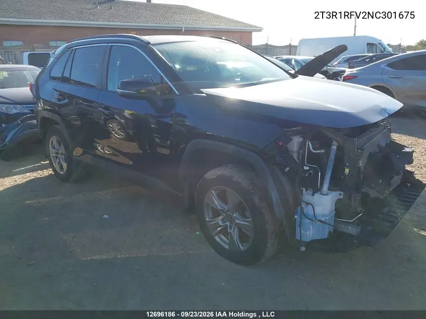 TOYOTA RAV 4 2022, VIN 2T3R1RFV2NC301675