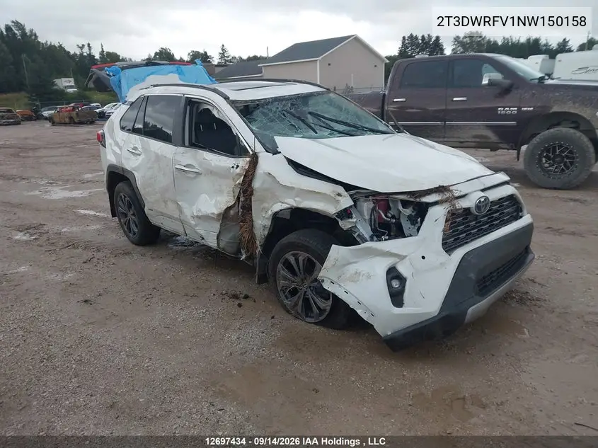 TOYOTA RAV 4 2022, VIN 2T3DWRFV1NW150158