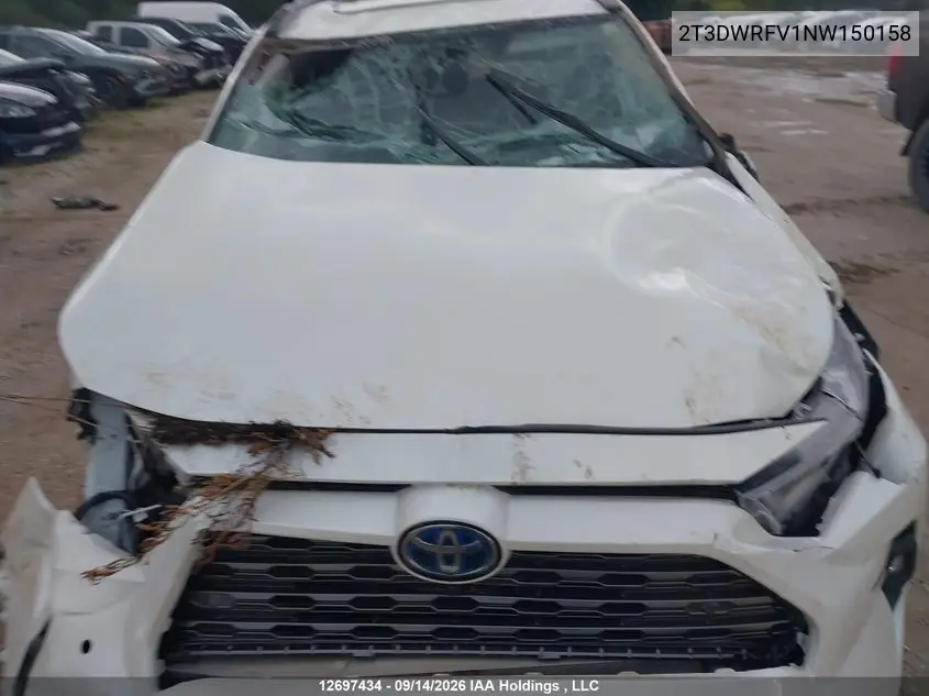 2022 TOYOTA RAV 4 VIN 2T3DWRFV1NW150158 — фото 10