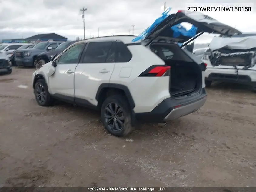 2022 TOYOTA RAV 4 VIN 2T3DWRFV1NW150158 — фото 3