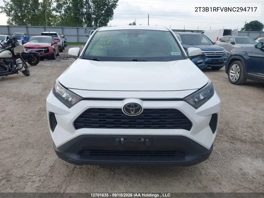 2022 TOYOTA RAV 4 VIN 2T3B1RFV8NC294717 — фото 12