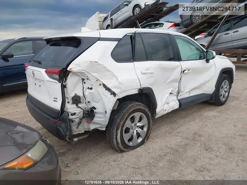2022 TOYOTA RAV 4 VIN 2T3B1RFV8NC294717 — фото 4