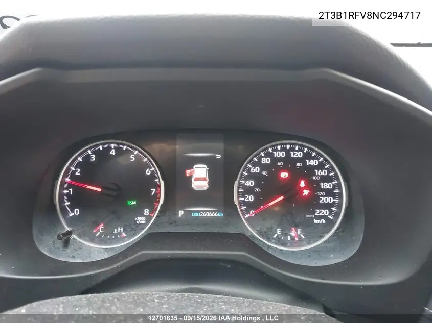 2022 TOYOTA RAV 4 VIN 2T3B1RFV8NC294717 — фото 7