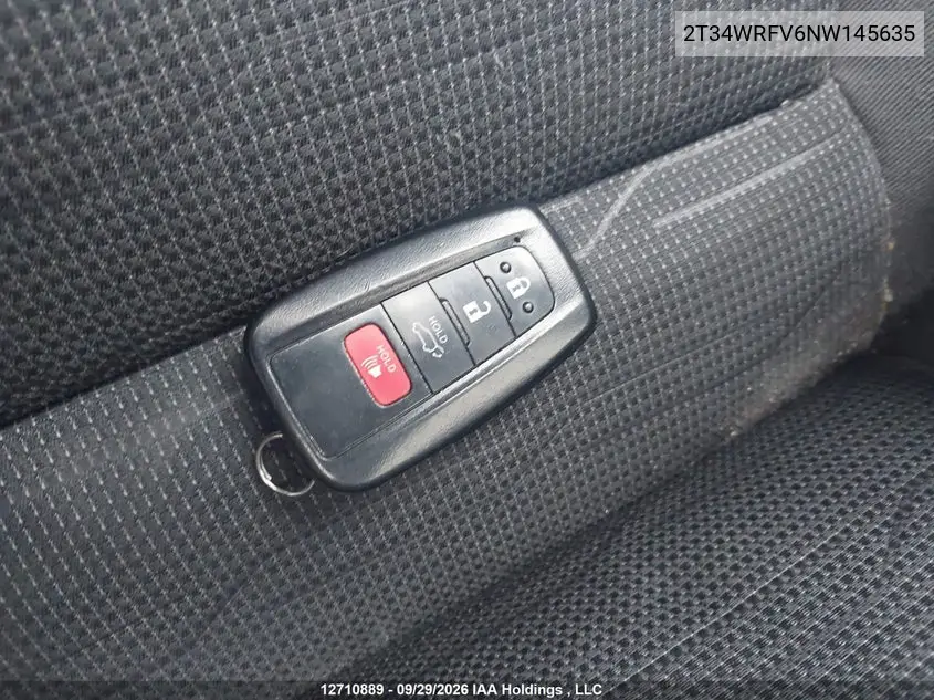 2022 TOYOTA RAV 4 VIN 2T34WRFV6NW145635 — фото 11