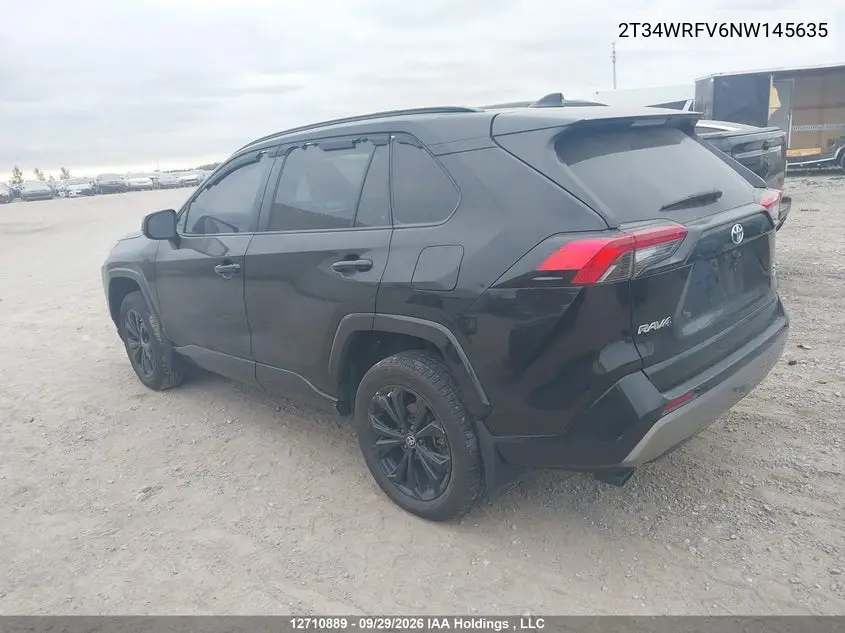 2022 TOYOTA RAV 4 VIN 2T34WRFV6NW145635 — фото 3