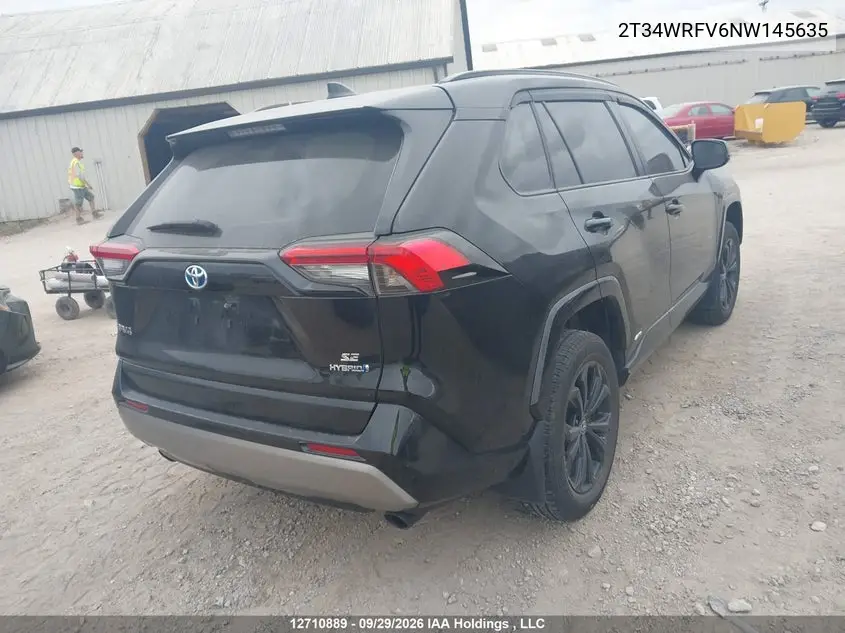 2022 TOYOTA RAV 4 VIN 2T34WRFV6NW145635 — фото 4