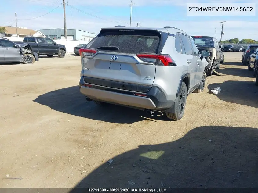 2022 TOYOTA RAV 4 VIN 2T34WRFV6NW145652 — фото 4