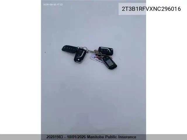 2022 TOYOTA RAV 4 VIN 2T3B1RFVXNC296016 — фото 11