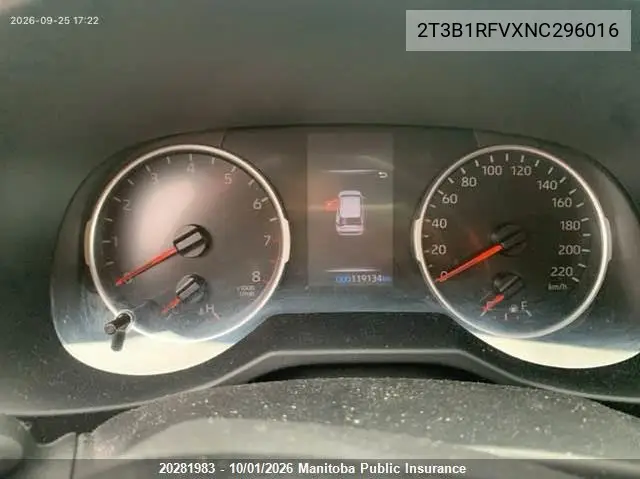 2022 TOYOTA RAV 4 VIN 2T3B1RFVXNC296016 — фото 7