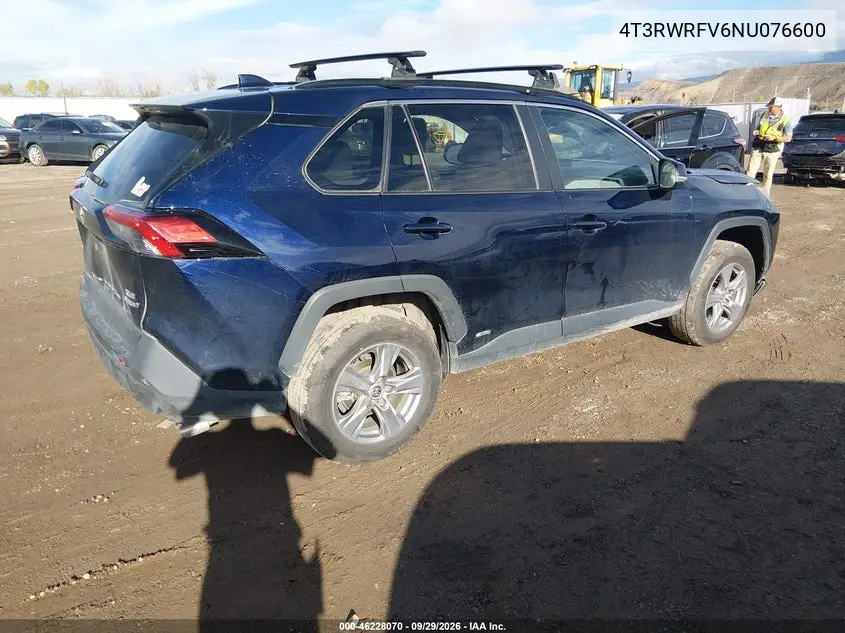 2022 TOYOTA RAV 4 VIN 4T3RWRFV6NU076600 — фото 4