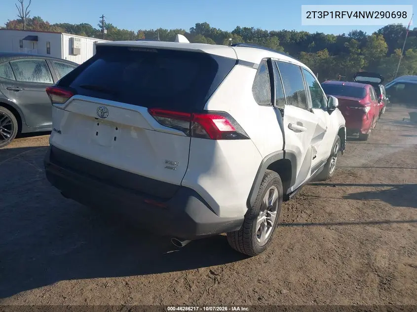 2022 TOYOTA RAV 4 VIN 2T3P1RFV4NW290698 — фото 4