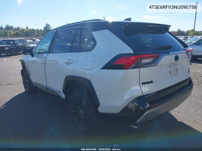 2022 TOYOTA RAV 4 VIN 4T3E6RFV3NU090758 — фото 3