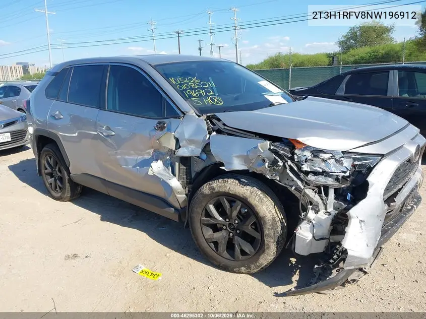 TOYOTA RAV 4 2022, VIN 2T3H1RFV8NW196912