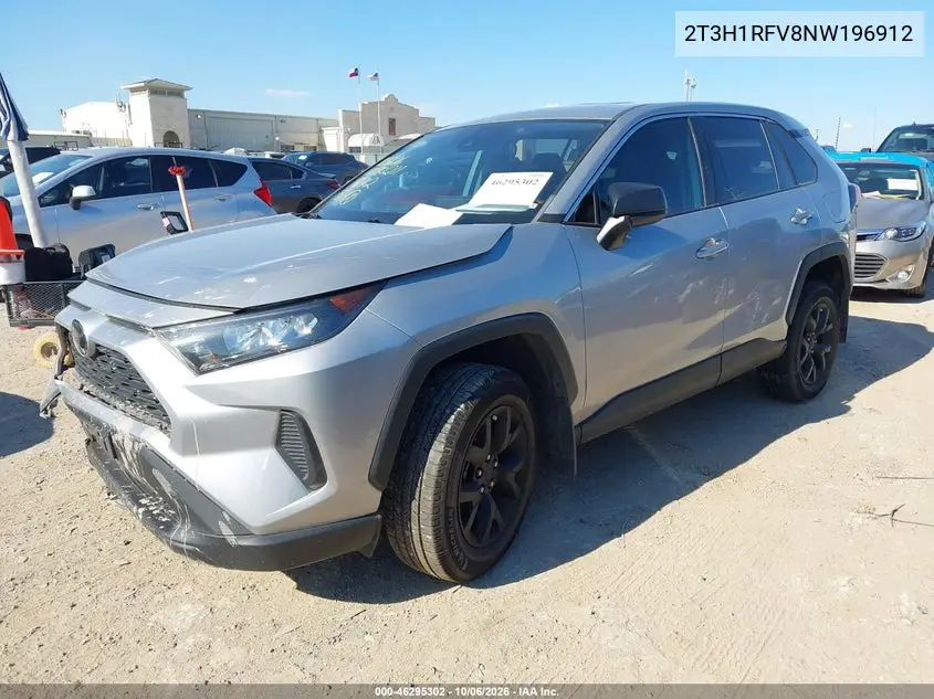 2022 TOYOTA RAV 4 VIN 2T3H1RFV8NW196912 — фото 2