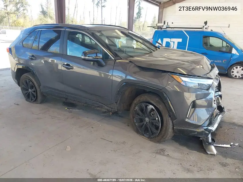 TOYOTA RAV 4 2022, VIN 2T3E6RFV9NW036946