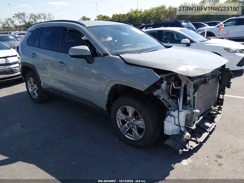 TOYOTA RAV 4 2022, VIN 2T3W1RFV1NW223150