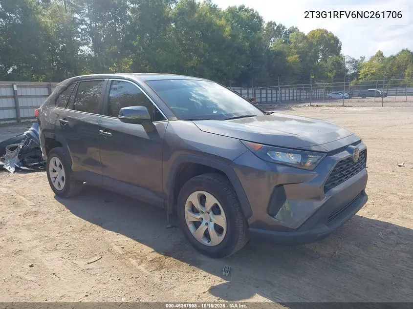 TOYOTA RAV 4 2022, VIN 2T3G1RFV6NC261706