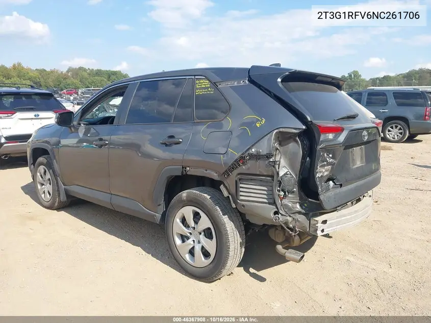 2022 TOYOTA RAV 4 VIN 2T3G1RFV6NC261706 — фото 3