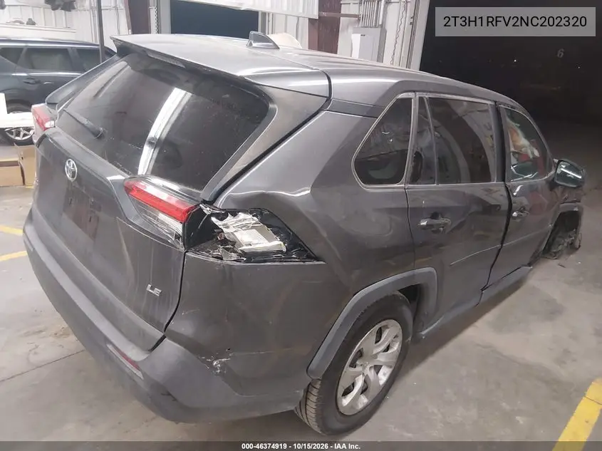 2022 TOYOTA RAV 4 VIN 2T3H1RFV2NC202320 — фото 4