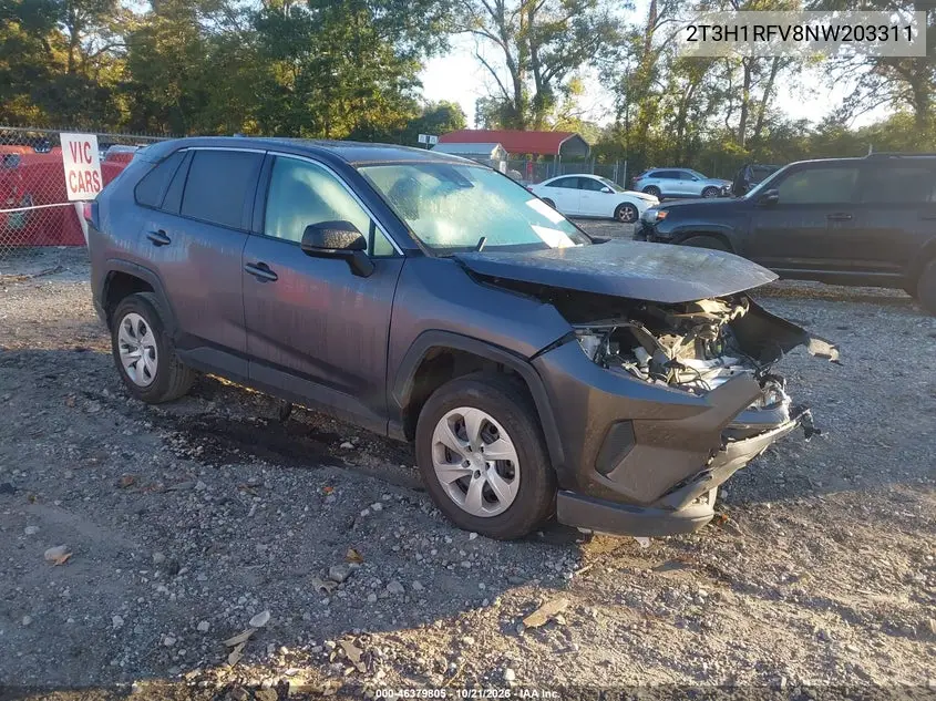 TOYOTA RAV 4 2022, VIN 2T3H1RFV8NW203311