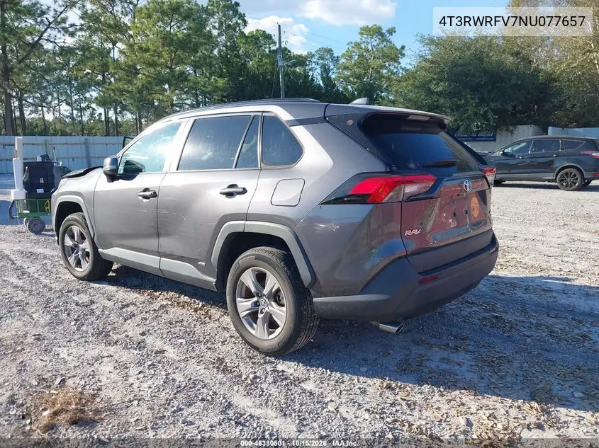 2022 TOYOTA RAV 4 VIN 4T3RWRFV7NU077657 — фото 3