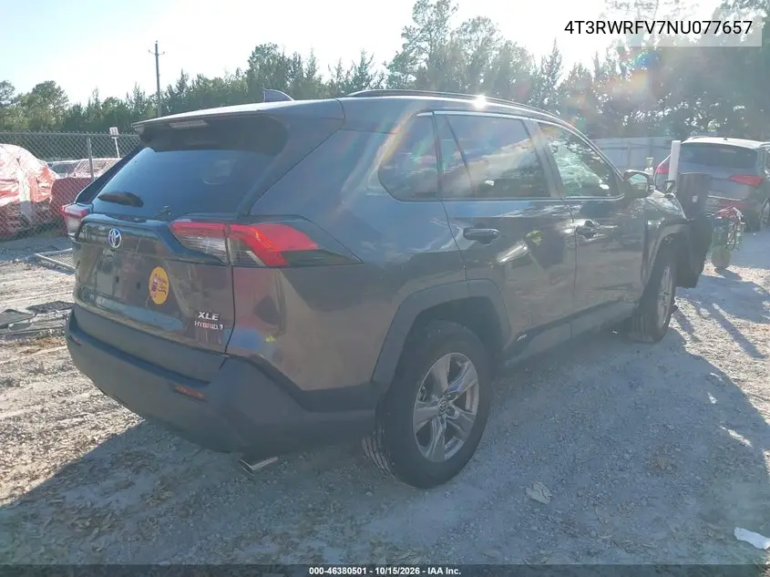 2022 TOYOTA RAV 4 VIN 4T3RWRFV7NU077657 — фото 4