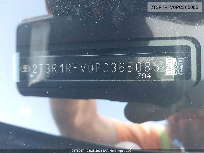 2023 TOYOTA RAV 4 VIN 2T3R1RFV0PC365085 — фото 18