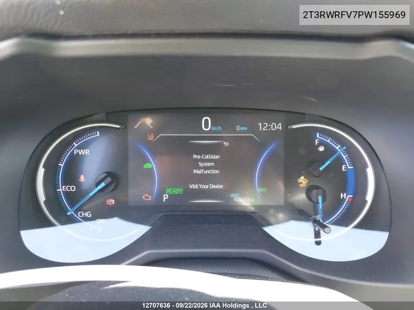 2023 TOYOTA RAV 4 VIN 2T3RWRFV7PW155969 — фото 7