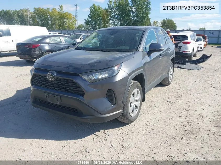2023 TOYOTA RAV 4 VIN 2T3B1RFV3PC353854 — фото 2