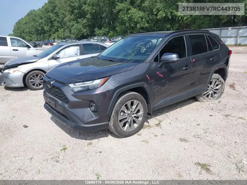 2024 TOYOTA RAV 4 VIN 2T3R1RFV7RC443705 — фото 2