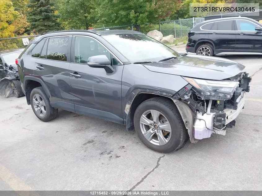 TOYOTA RAV 4 2024, VIN 2T3R1RFV8RC430445