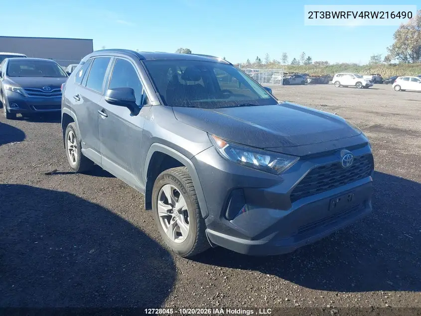 TOYOTA RAV 4 2024, VIN 2T3BWRFV4RW216490