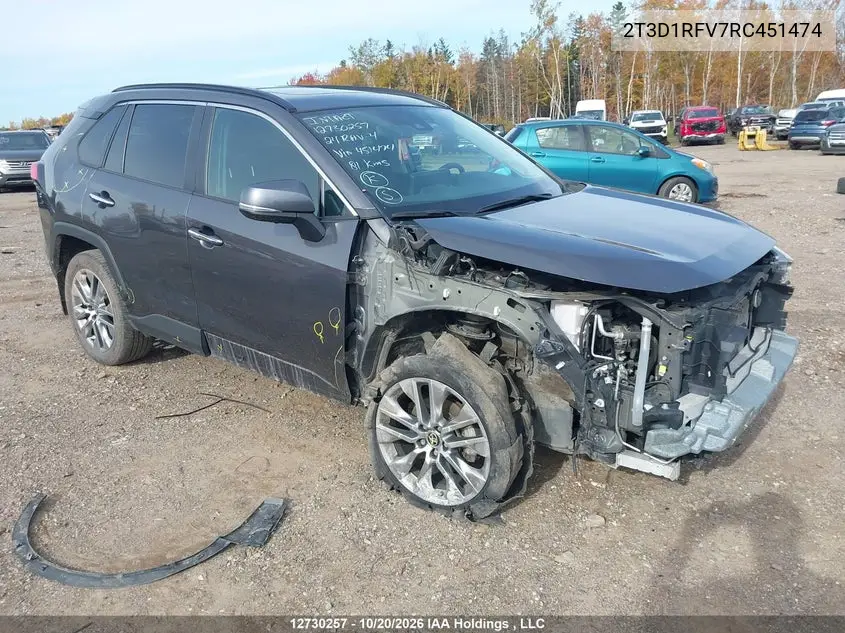 TOYOTA RAV 4 2024, VIN 2T3D1RFV7RC451474