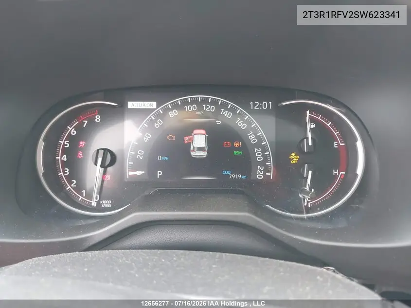 2025 TOYOTA RAV 4 VIN 2T3R1RFV2SW623341 — фото 7