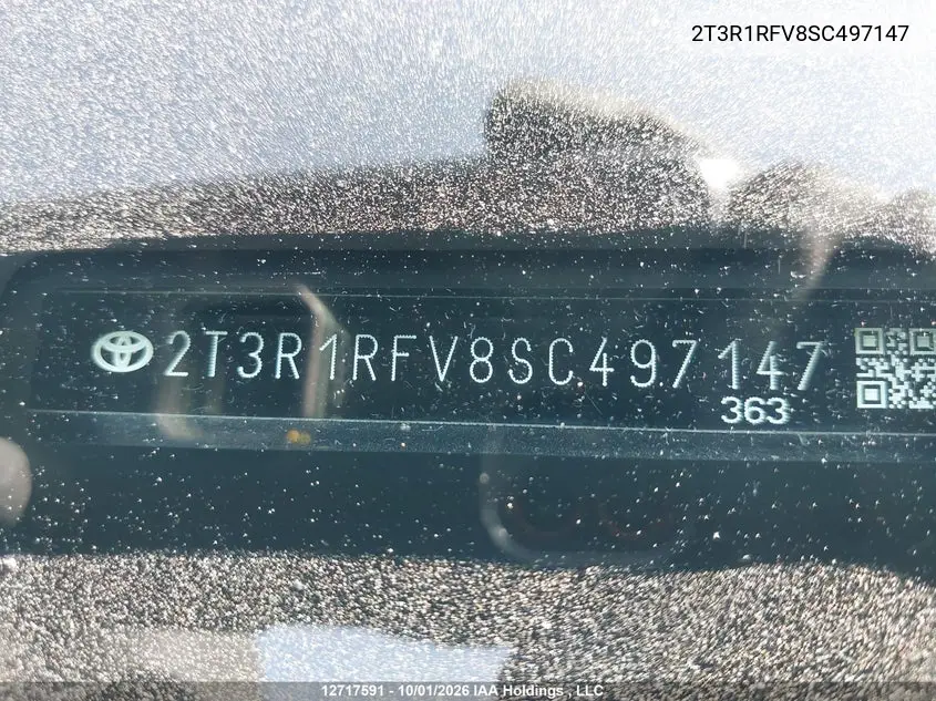 2025 TOYOTA RAV 4 VIN 2T3R1RFV8SC497147 — фото 20