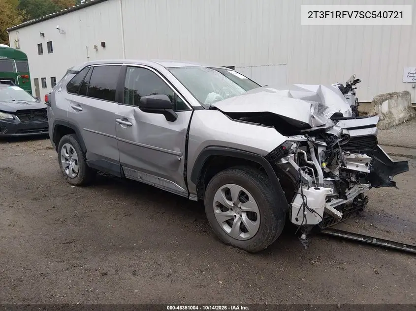 TOYOTA RAV 4 2025, VIN 2T3F1RFV7SC540721
