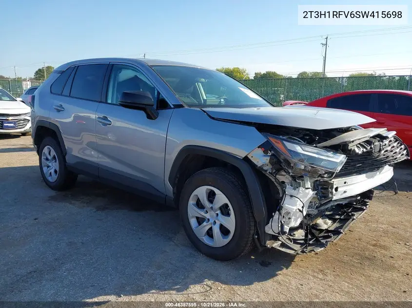 TOYOTA RAV 4 2025, VIN 2T3H1RFV6SW415698