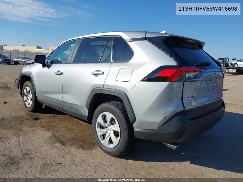 2025 TOYOTA RAV 4 VIN 2T3H1RFV6SW415698 — фото 3