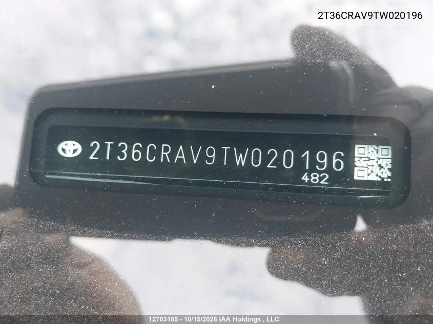 2026 TOYOTA RAV 4 VIN 2T36CRAV9TW020196 — фото 18