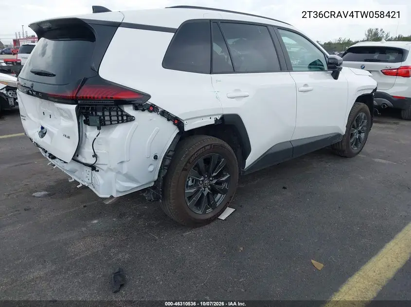 2026 TOYOTA RAV 4 VIN 2T36CRAV4TW058421 — фото 4