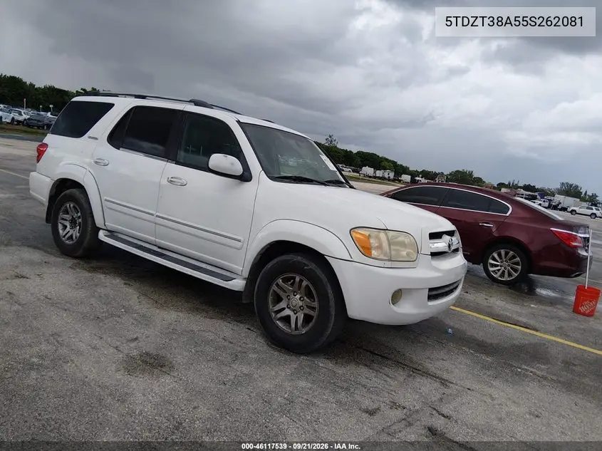 TOYOTA SEQUOIA 2005, VIN 5TDZT38A55S262081