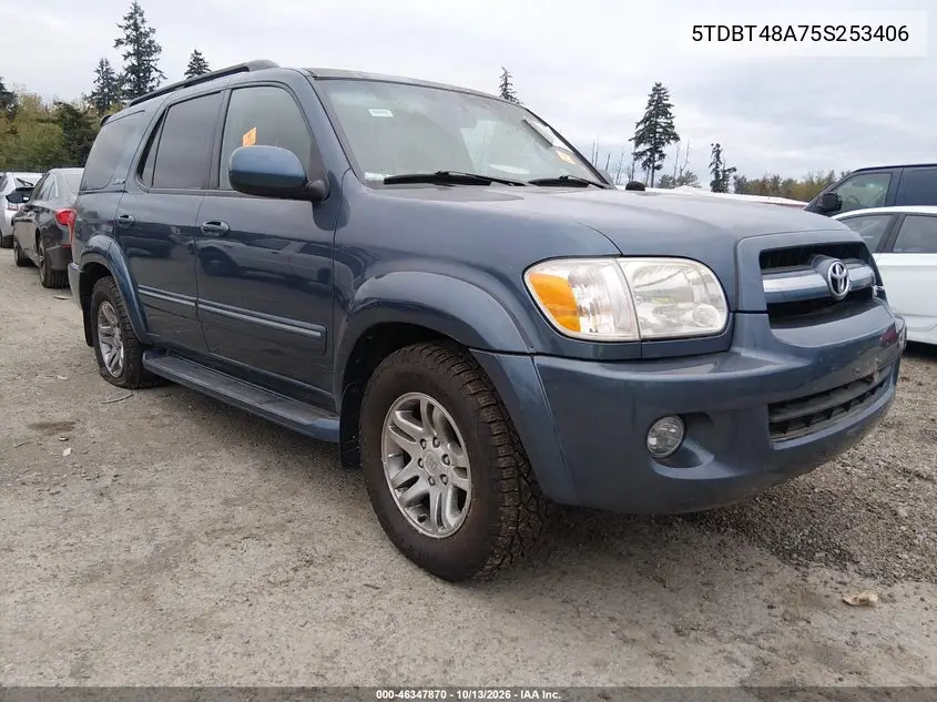 TOYOTA SEQUOIA 2005, VIN 5TDBT48A75S253406