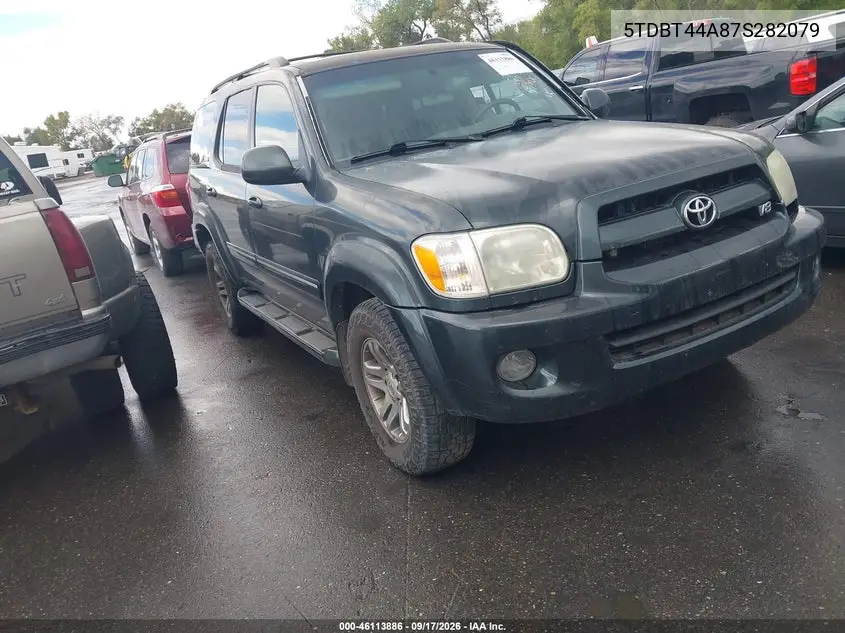 TOYOTA SEQUOIA 2007, VIN 5TDBT44A87S282079