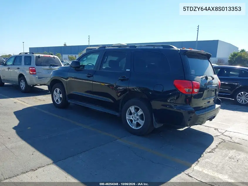 2008 TOYOTA SEQUOIA VIN 5TDZY64AX8S013353 — фото 3
