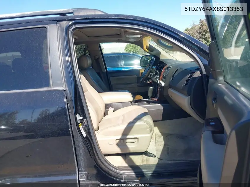 2008 TOYOTA SEQUOIA VIN 5TDZY64AX8S013353 — фото 5