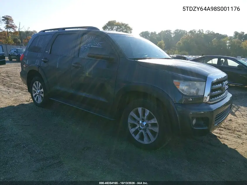 TOYOTA SEQUOIA 2008, VIN 5TDZY64A98S001176