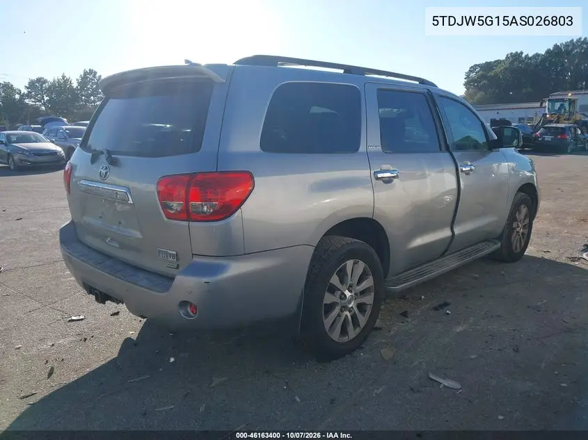 2010 TOYOTA SEQUOIA VIN 5TDJW5G15AS026803 — фото 4